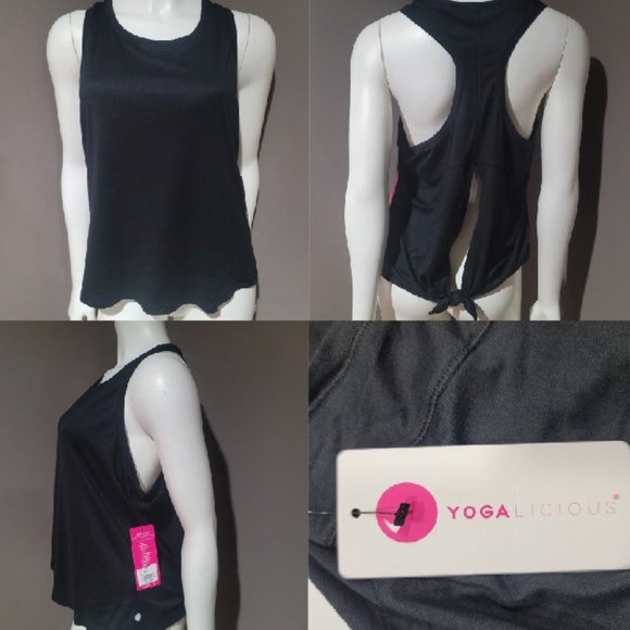 Yogalicious Tops - Yogalicious  Open Tie Back Tank Top Size XL